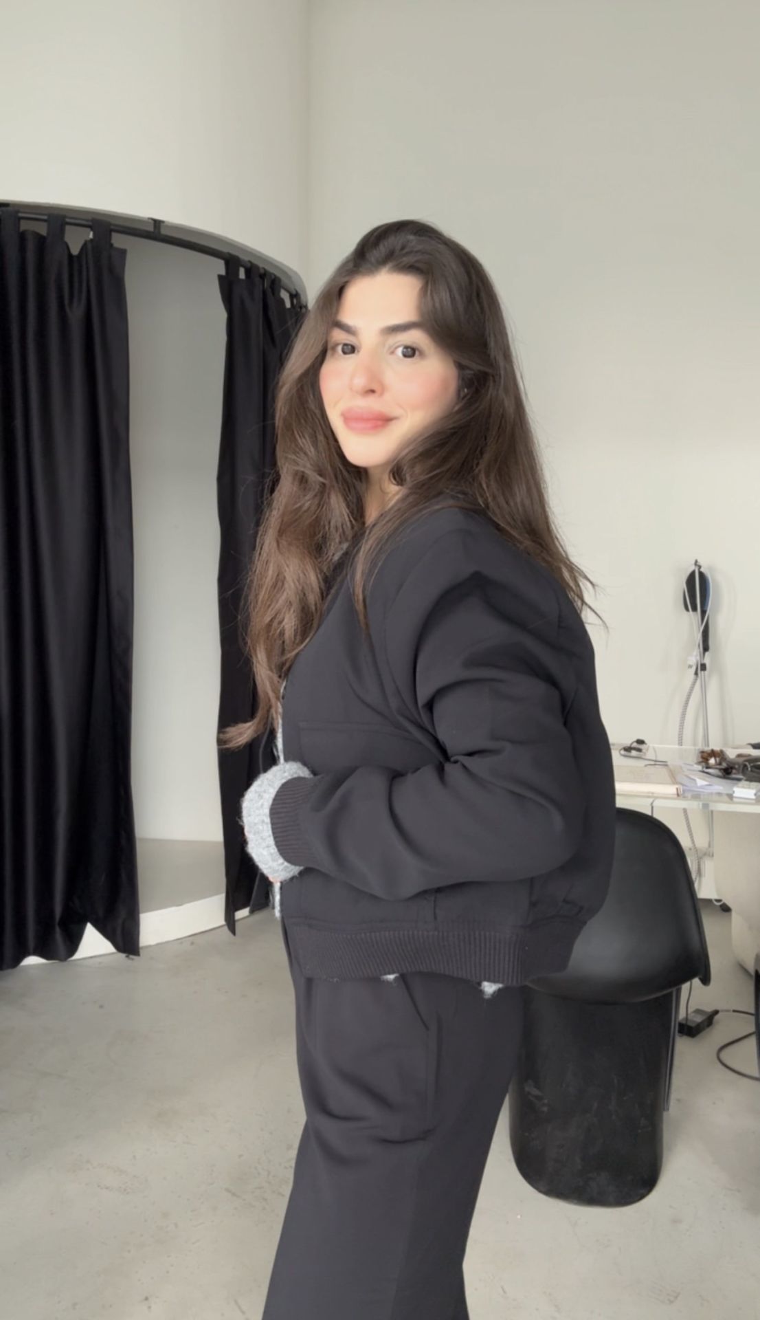 Orjinal marka premium kalite vatkalı siyah bomber