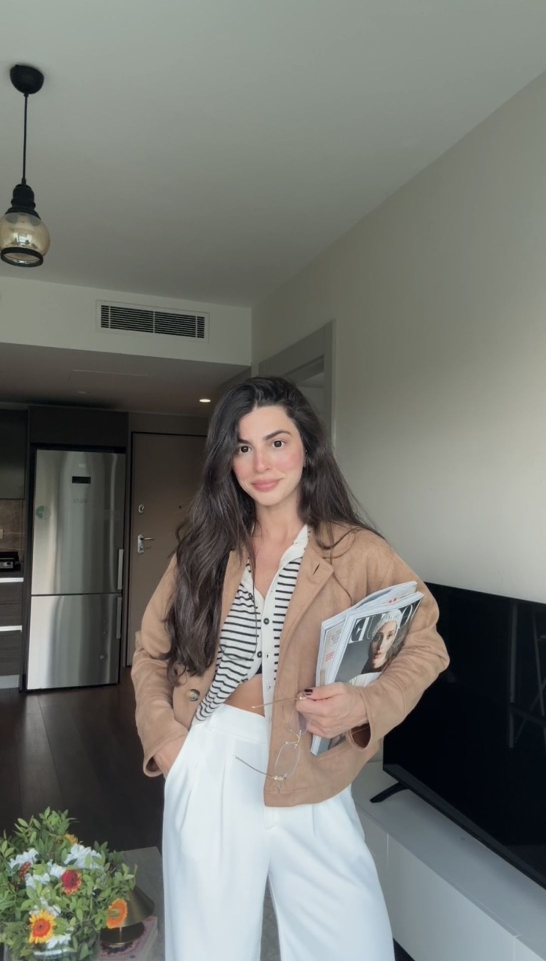 Sonbahar rengi süet ceket