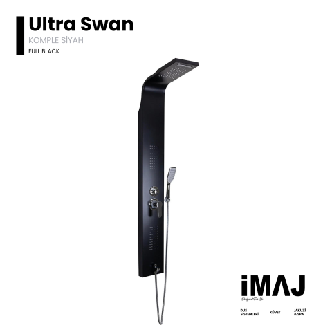 Ultra Swan Siyah Duş Paneli