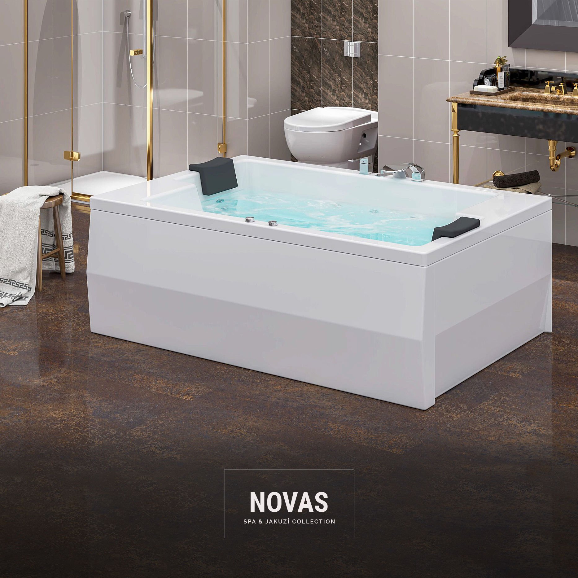 Novas Spa & Jakuzi 120x190 H:65