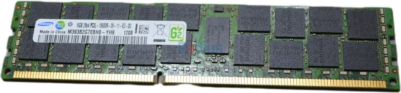 Dell Samsung M393B2G70DB0-YH9 1x 16GB DDR3-1333 RDIMM PC3L-10600R Dual Rank x4 Module