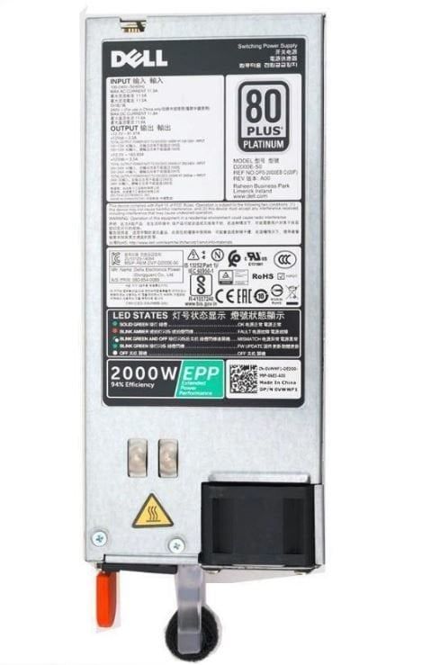 DELL PWR 2000 Watt Hot-Plug Power Supply for 14G Servers, W1R7V
