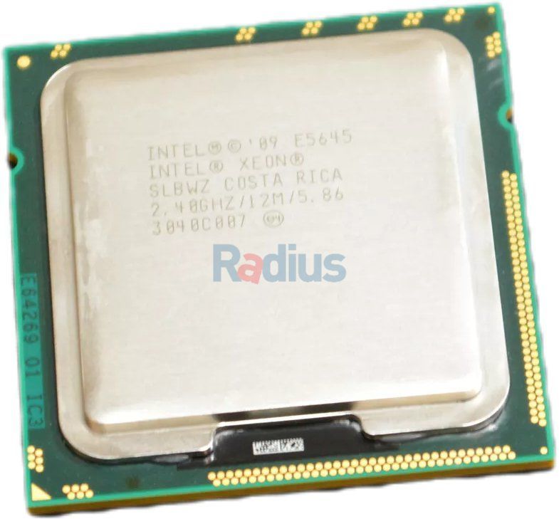Dell CPU Intel® Xeon® E5645 (2.40 Ghz, 6 Core, 12MB Cache, 5.86GT/s, 80W, Turbo, HT)
