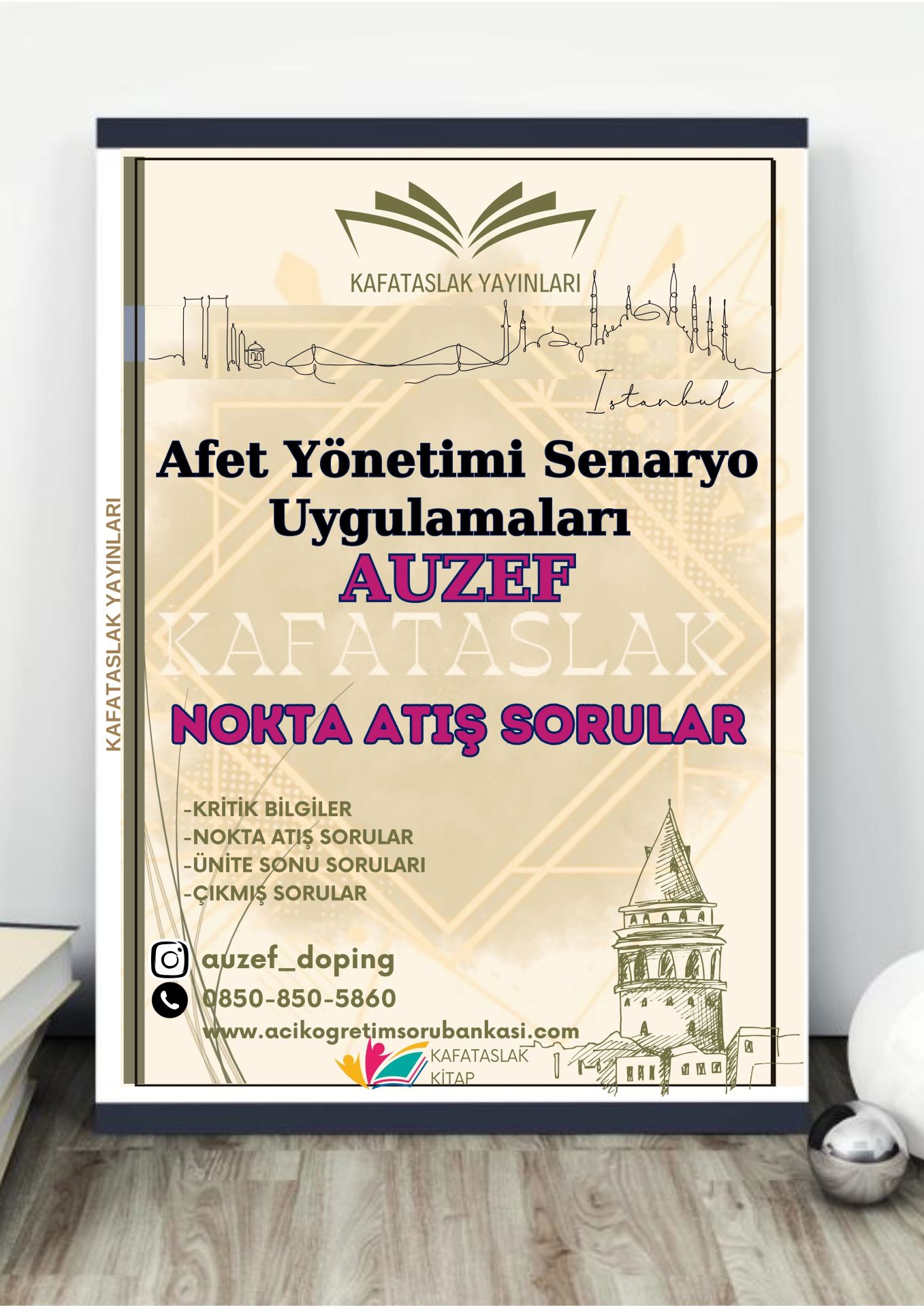 Afet Yönetimi Senaryo Uygulamaları AUZEF İstanbul Üniversitesi Nokta Atışı Sorular Kafataslak Yayınları