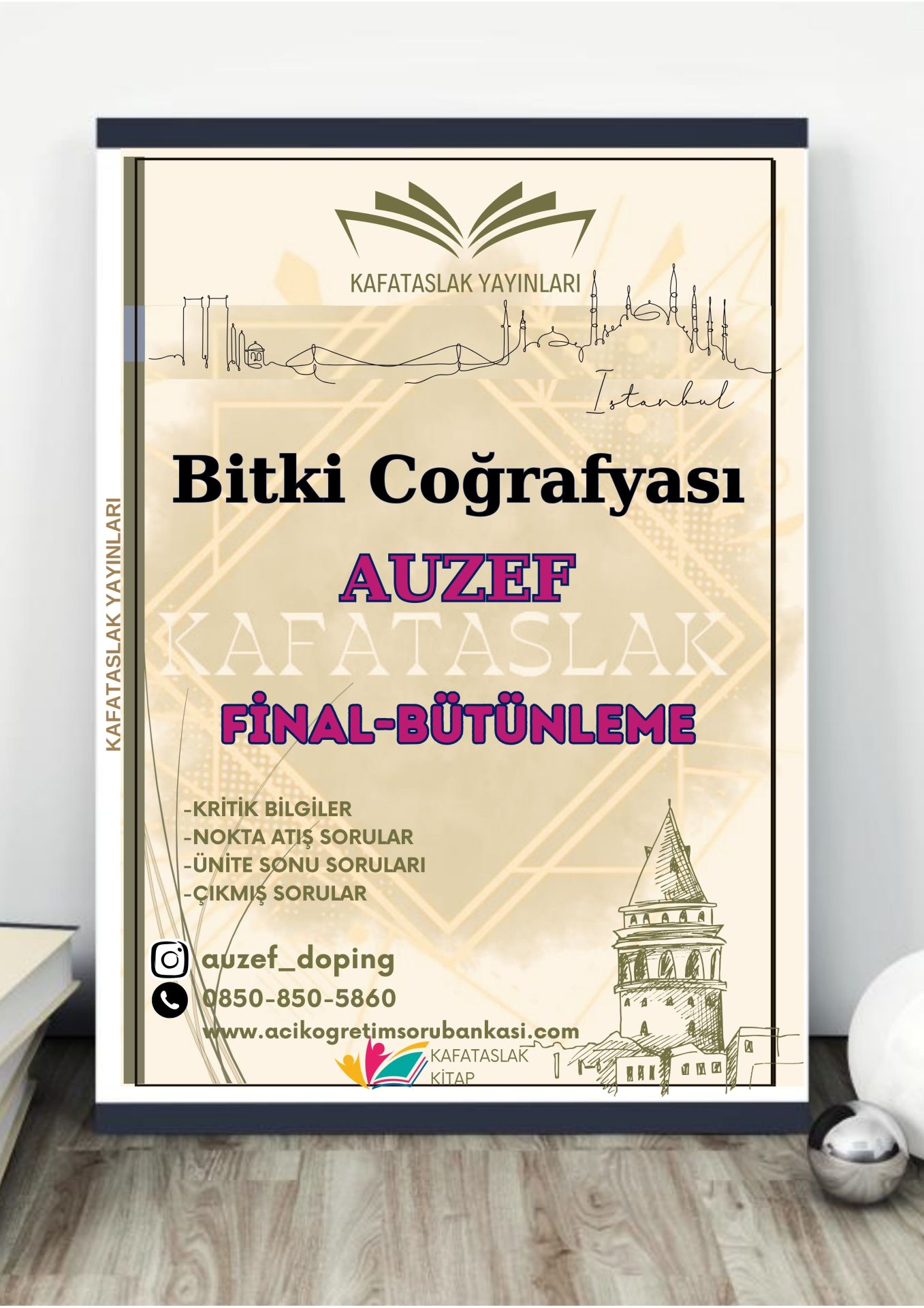 Bitki Coğrafyası AUZEF İstanbul Üniversitesi Nokta Atışı Sorular Kafataslak Yayınları