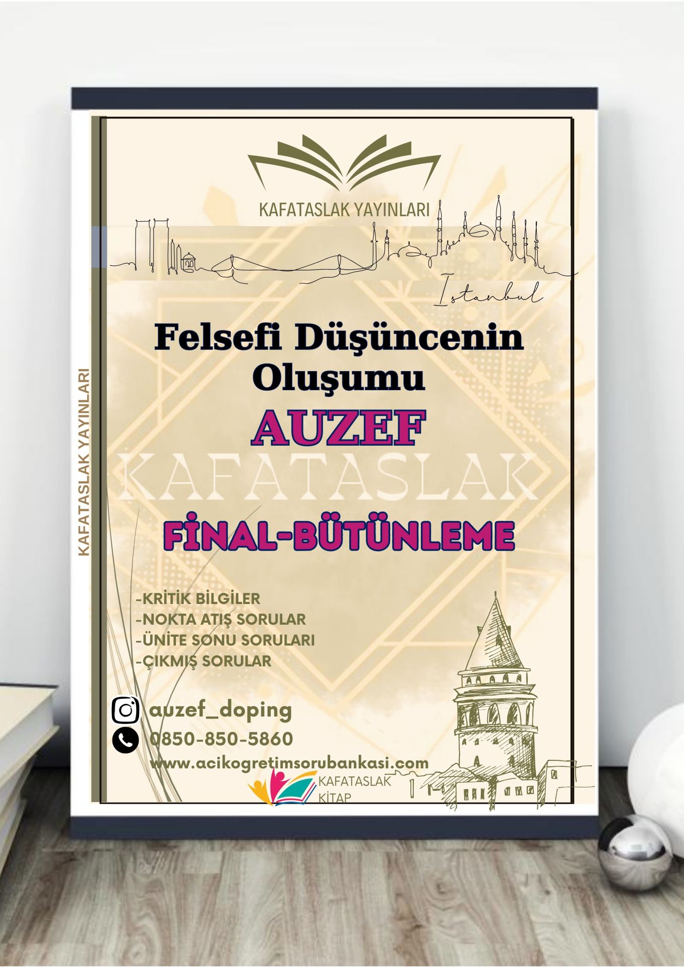 Felsefi Düşüncenin Oluşumu AUZEF İstanbul Üniversitesi Nokta Atışı Sorular Kafataslak Yayınları