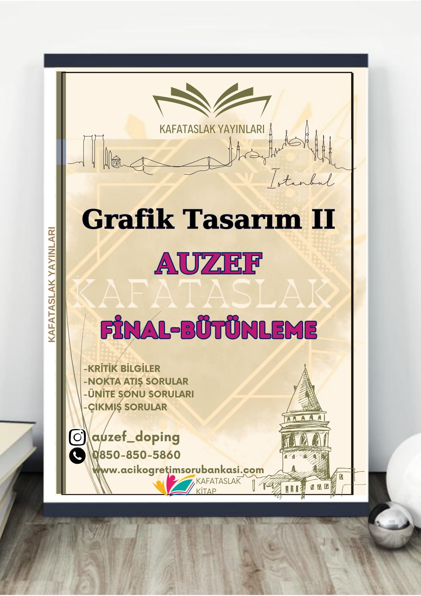 Grafik Tasarım II AUZEF İstanbul Üniversitesi Nokta Atışı Sorular Kafataslak Yayınları