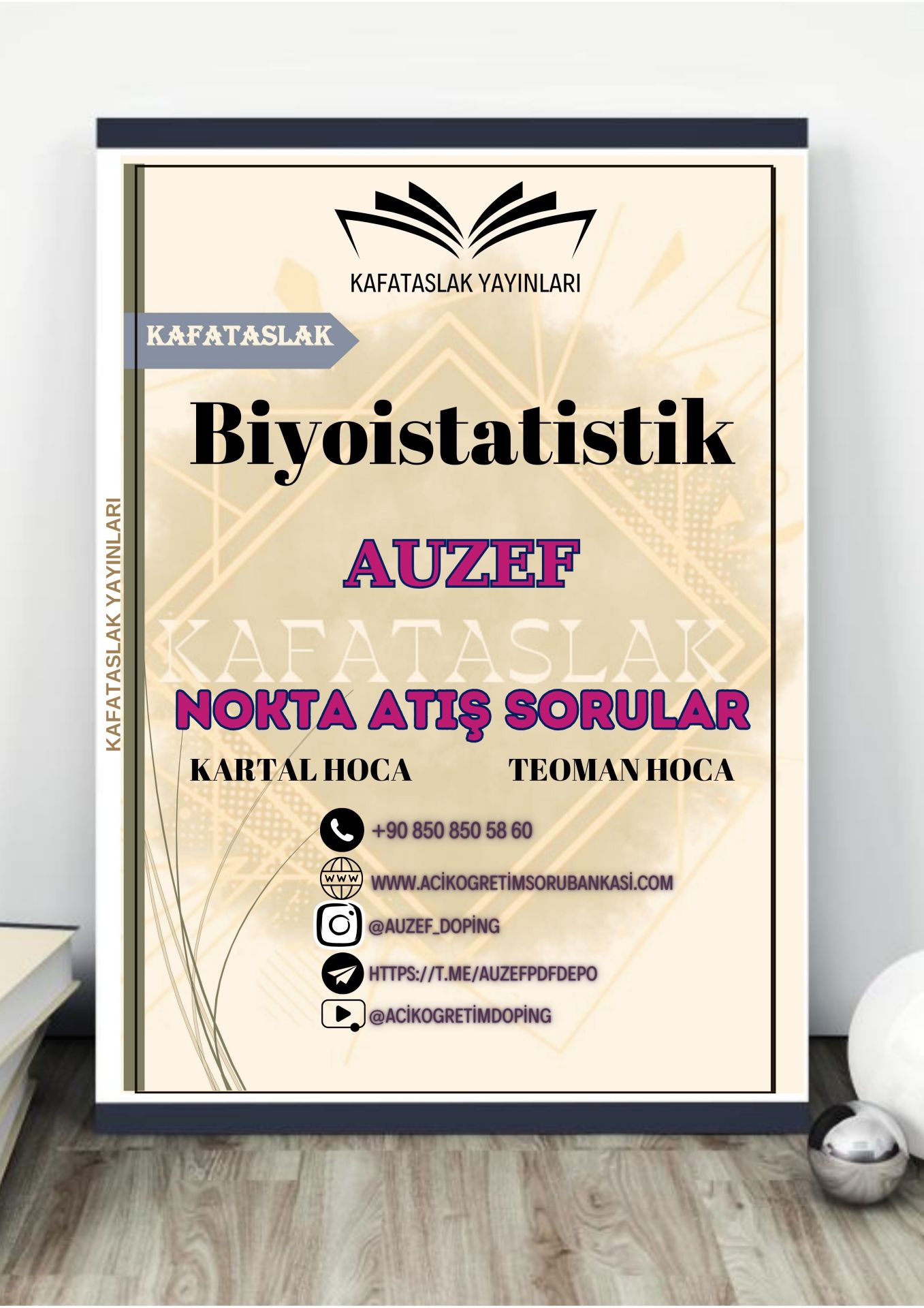 Biyoistatistik AUZEF İstanbul Üniversitesi Nokta Atışı Sorular Kafataslak Yayınları