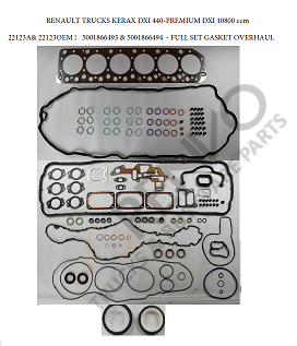5001866493 & 7485129458 FULL TAKIM CONTA RENAULT TRUCKS KERAX DXI 440 & PREMIUM DXI 10800 cc- VOLVO FM-FH