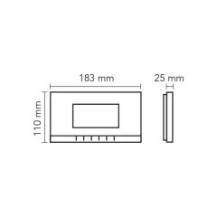 4.3″ Görüntülü Diafon Bus Plus (Mekanik Butonlu) Beyaz 001180