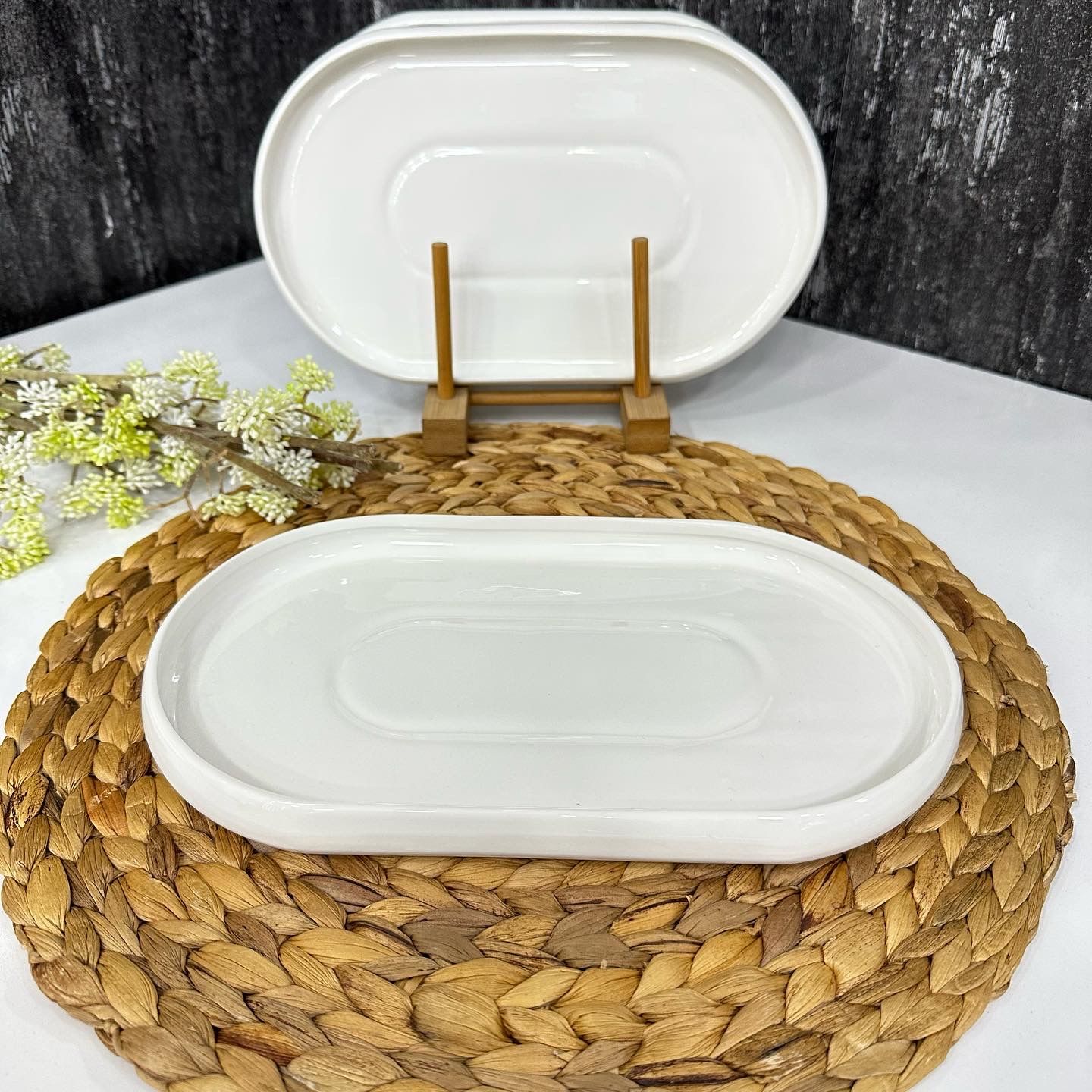 BİANCO PERLA 27CM OVAL SERVİS