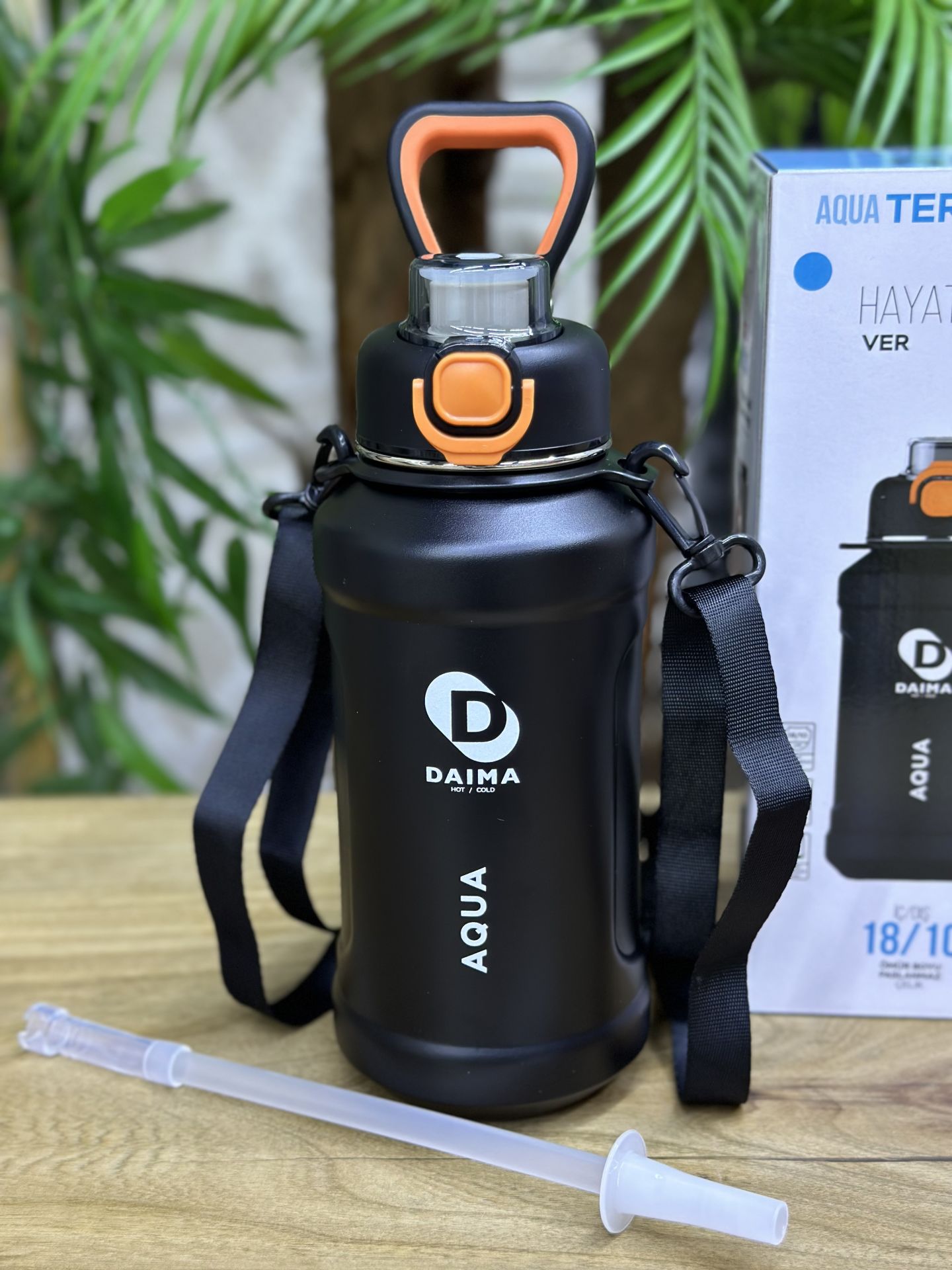 DAIMA AGUA 1000ML SİYAH TERMOS