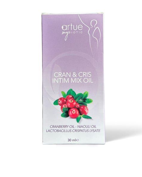 Artue MyBiotic Cran & Cris Intim Mix Oil – %100 Organik Vajinal Bakım Yağı | pH Dengeleyici | Enfeksiyon Önleyici | Postbiyotik Destekli | 20ml