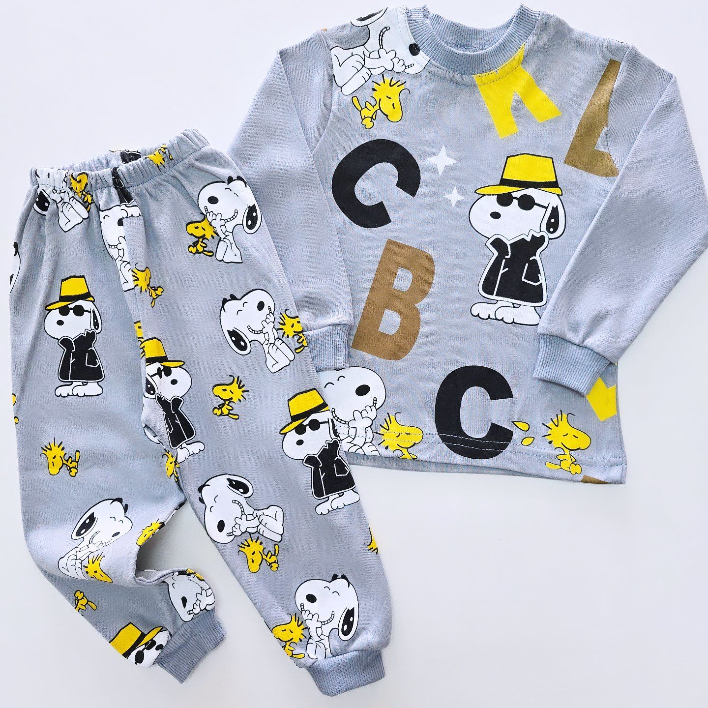 Mehdix kids snopy pijama takım