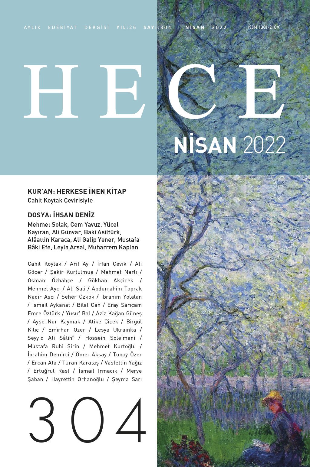 Hece Dergisi 304.Sayı Nisan 2022