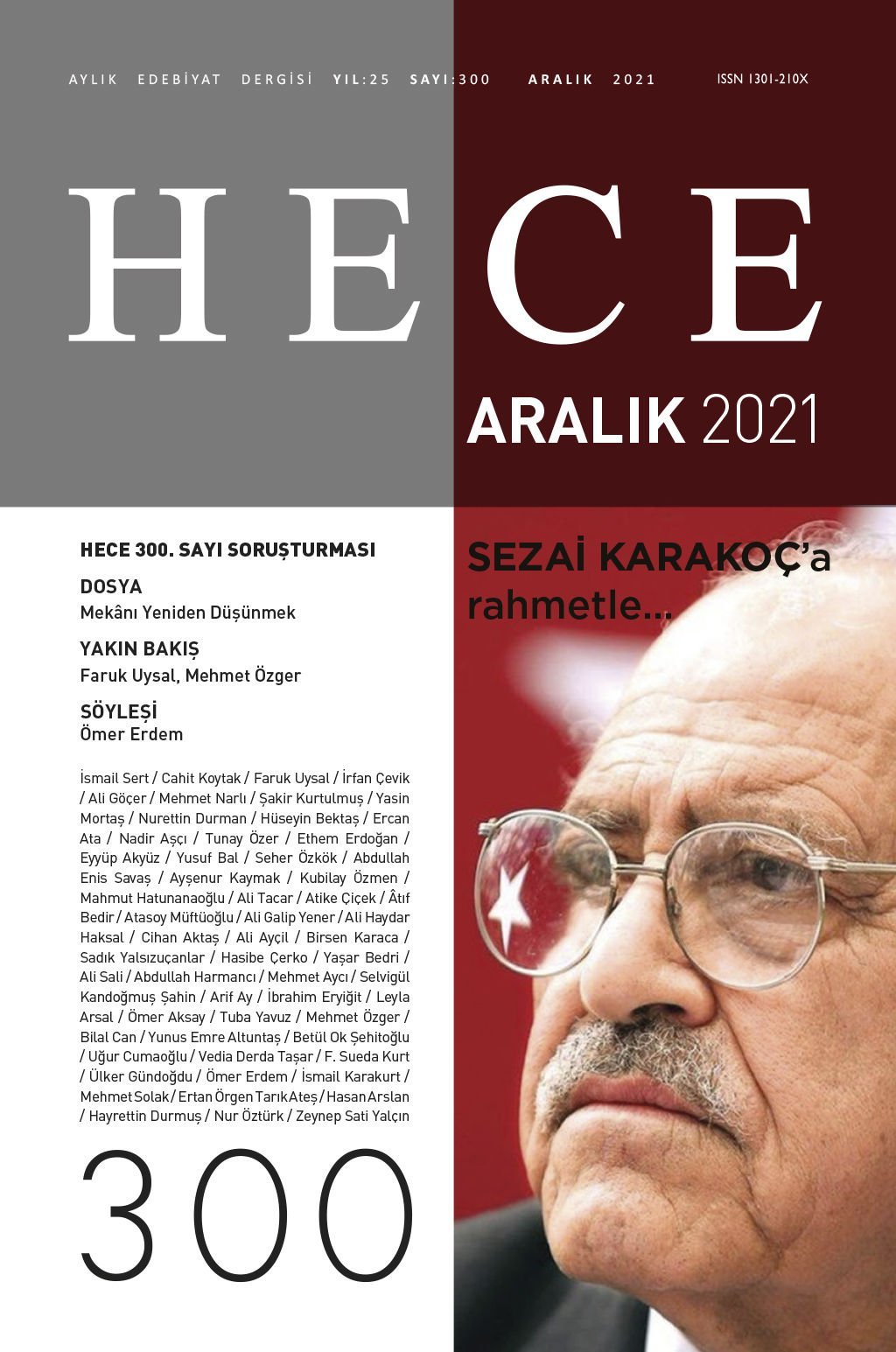 Hece Dergisi 300.Sayı Aralık 2021
