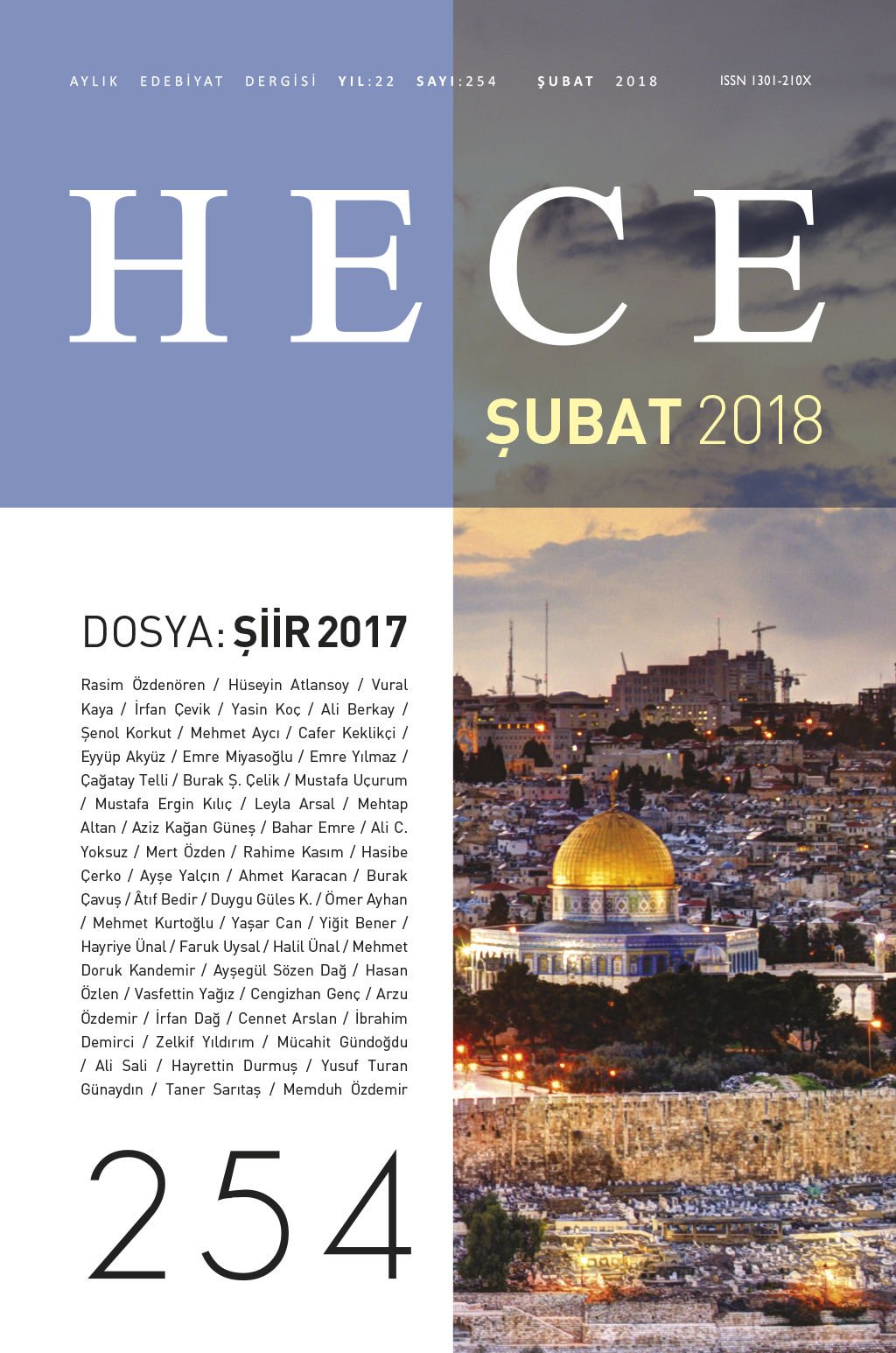 Hece Dergisi 254.Sayı Şubat 2018