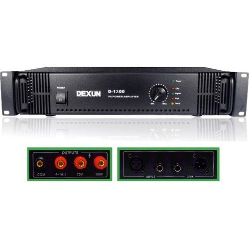 Dexun D-1300 70V-100V 300W Power Amfi