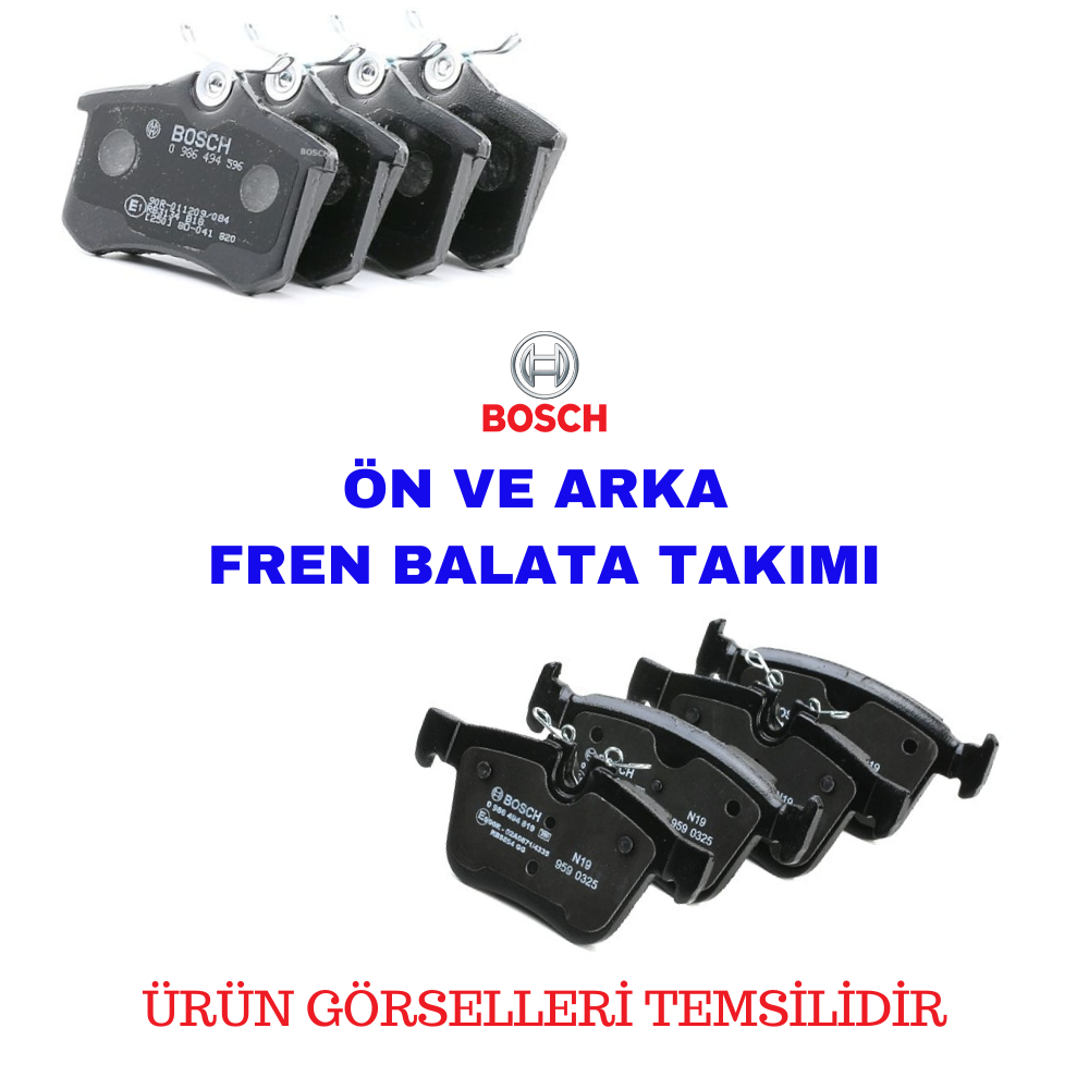 Toyota Corolla 2019-2024 Ön ve Arka Fren Balata Takımı