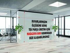 Beyaz Yeşil Çiçek Temalı Modern Duvar Kağıdı Baskı