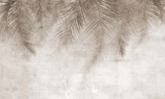 Soft Palmiye Yaprak Desenli Duvar Kağıdı Baskı