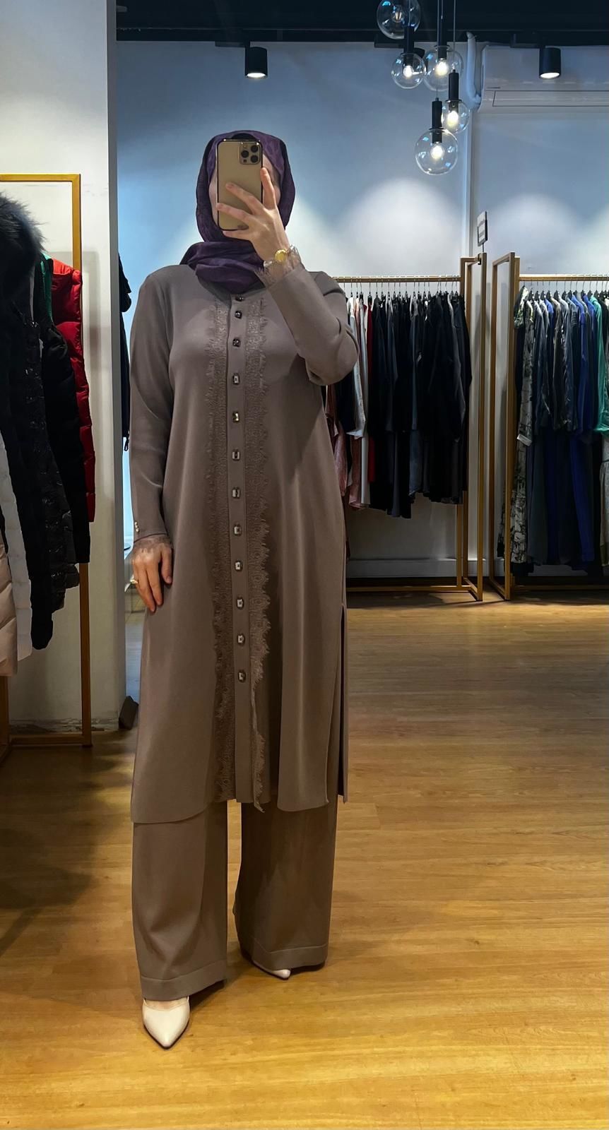 MissDalida Düğmeli Uzun Triko Hırka T24Y-9010