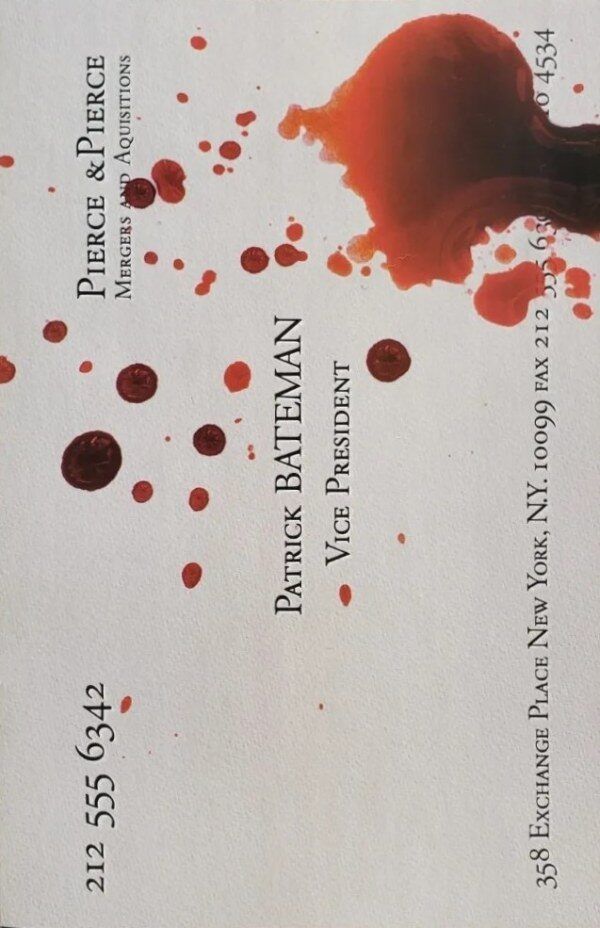 American Psycho #1 Cover E 1:10 Randall Bruder Variant