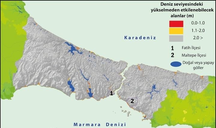 Denizlerde Su Seviyesi Yükseliyor, İstanbul ve İzmir Tehdit Altında