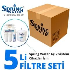 Spring Water 5 li Filtre Seti - Açık Sistem Cihazlar İçin