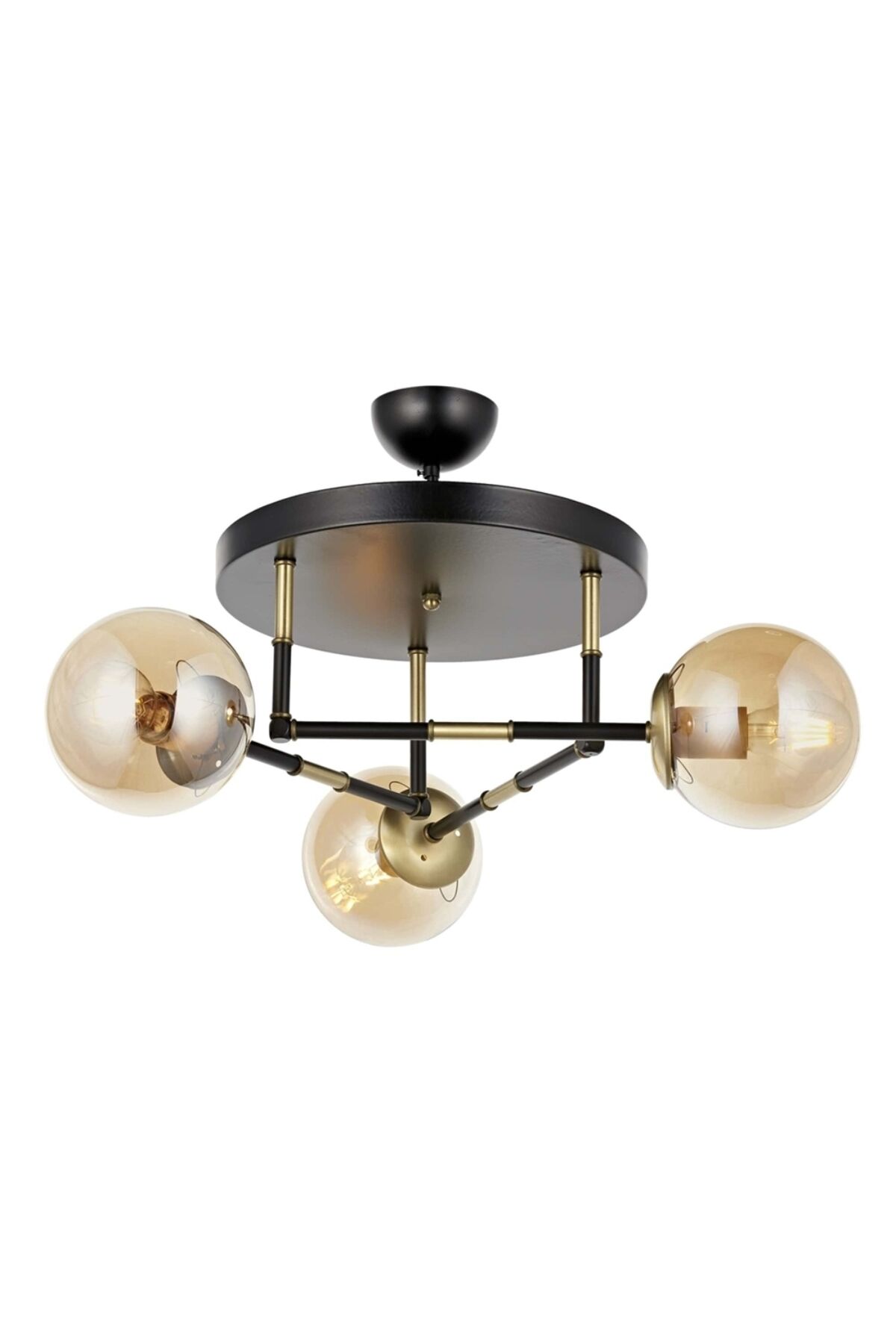 Derin Modern Avize E27 36W 40cm Metal Siyah Avonni-AV-4331-3T-BSY