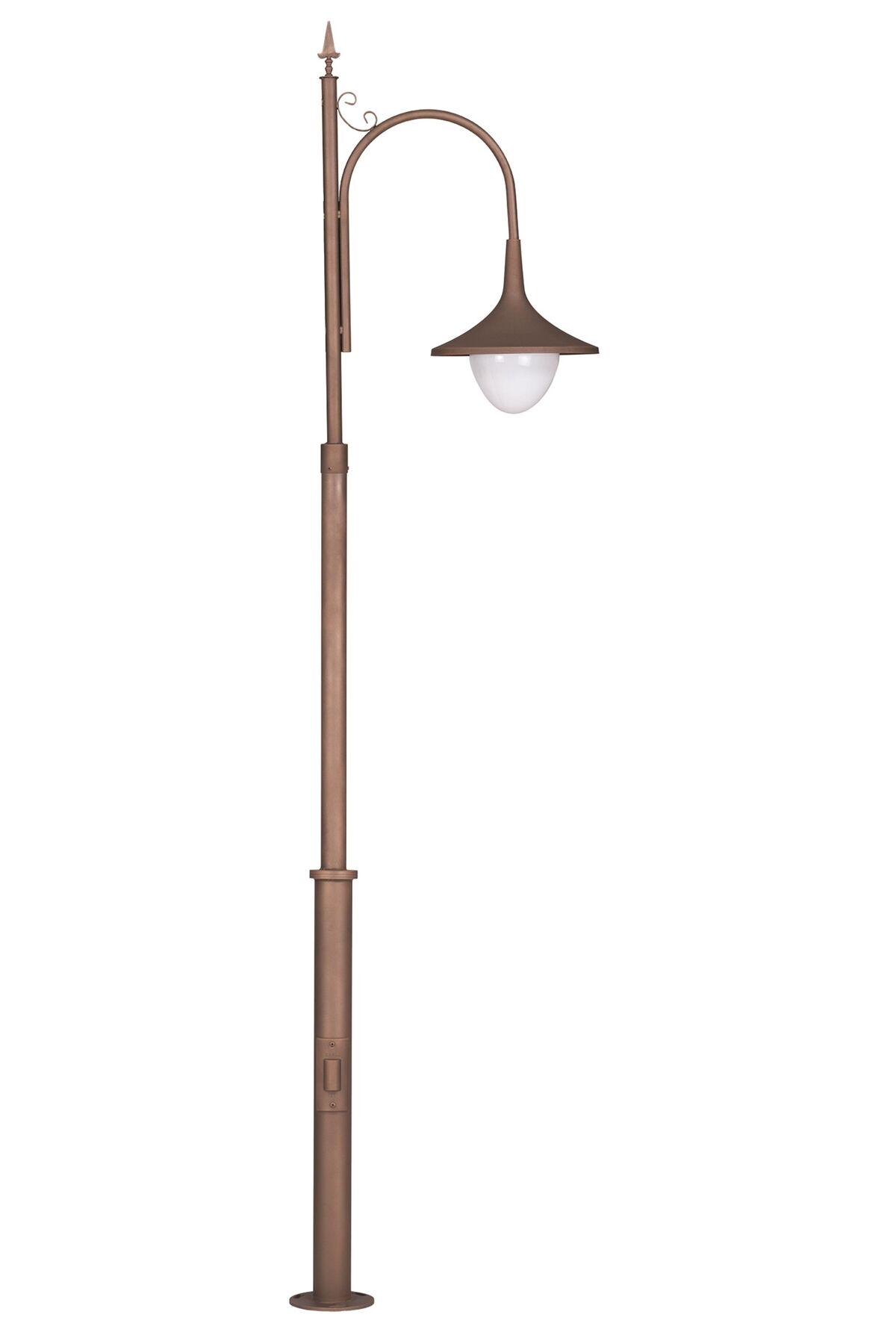 Bahçe Direkleri E27 12W 60cm Çelik Boru Kahverengi Dorbien-BDR-68280-BKR-M1