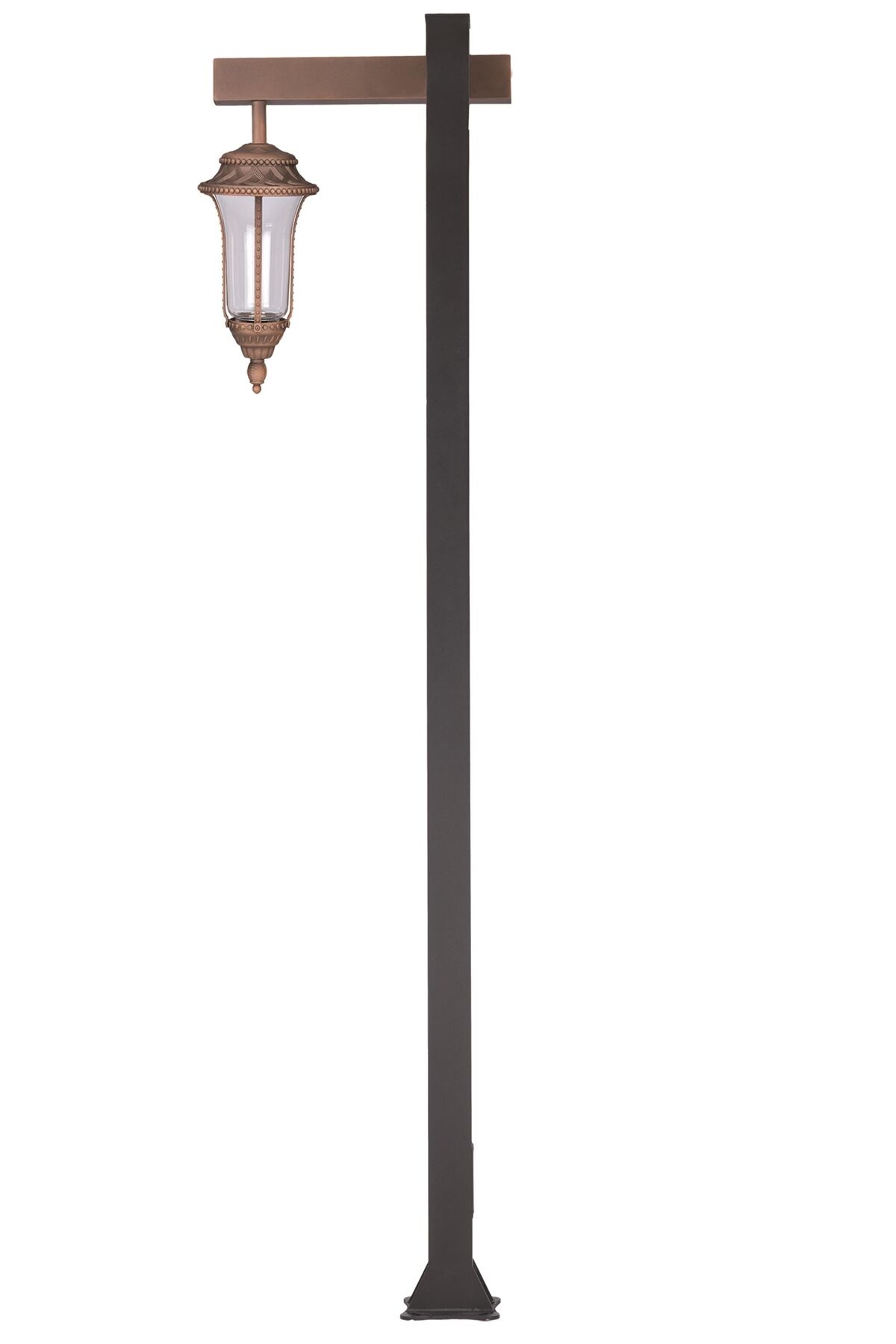 Bahçe Direkleri E27 12W 60cm Alüminyum Profil Kahverengi/Siyah Dorbien-BDR-68283-BKR