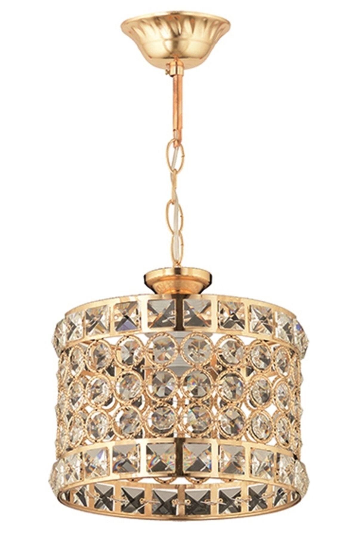 Göz Klasik Avize E27 24W 20cm Metal Sarı Dorbien-AV-65240-2S