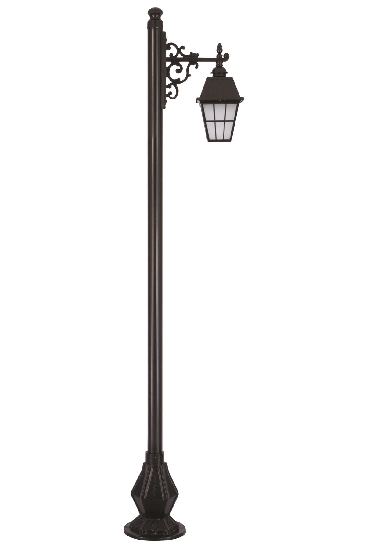 Bahçe Direkleri E27 12W 50x30cm Alüminyum Siyah Dorbien-BDR-68034-1BSY-OP