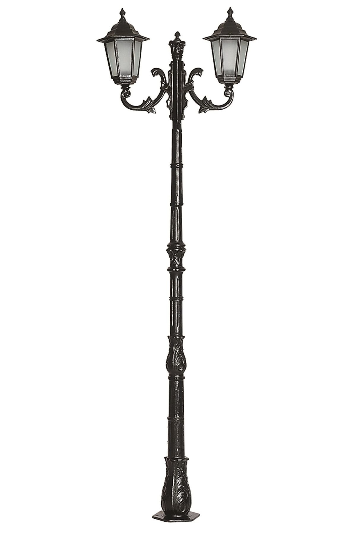 Bahçe Direkleri E27 24W 75cm Alüminyum Sarı/Siyah Dorbien-BDR-68054-2BSY-M1-OP