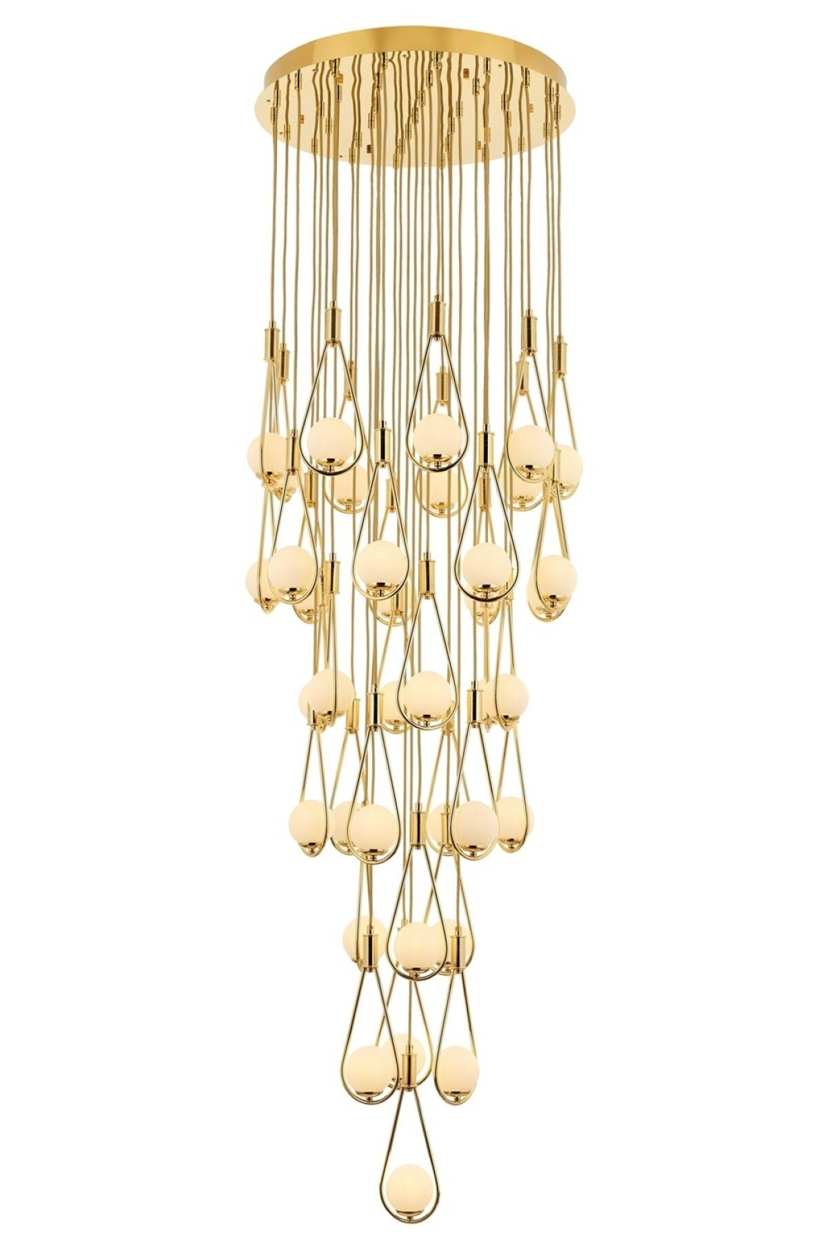 Drop Modern Avize G9 185W 80cm Metal Sarı Avonni-AV-4316-37ST