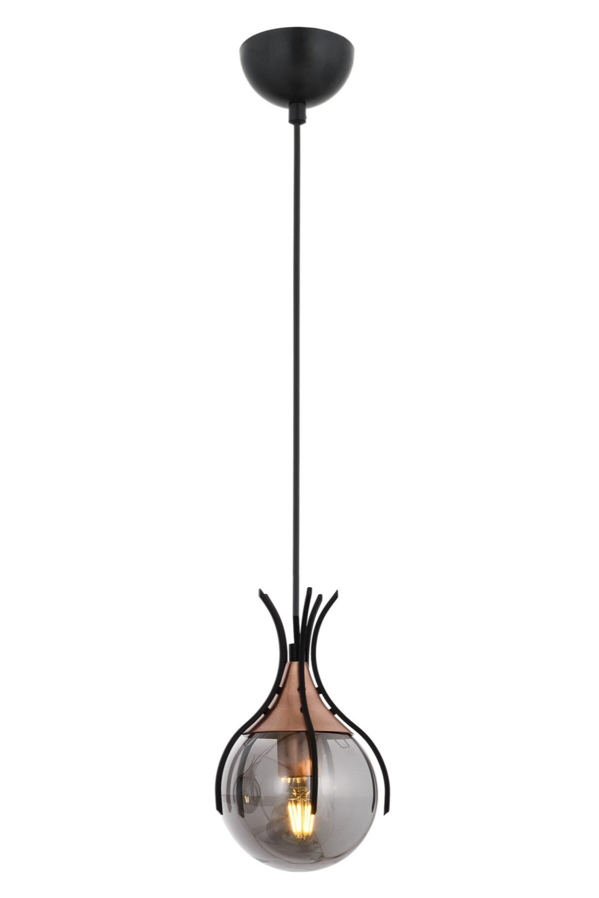 Kasım Modern Avize E27 12W 13cm Metal Siyah Avonni-AV-1766-1BSY