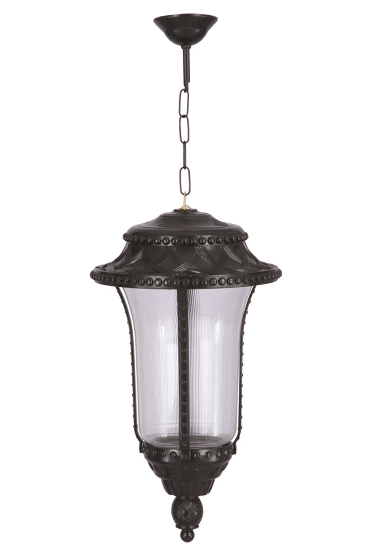 Bahçe Fenerleri E27 12W 28cm Alüminyum Siyah Dorbien-BFE-68027-BSY
