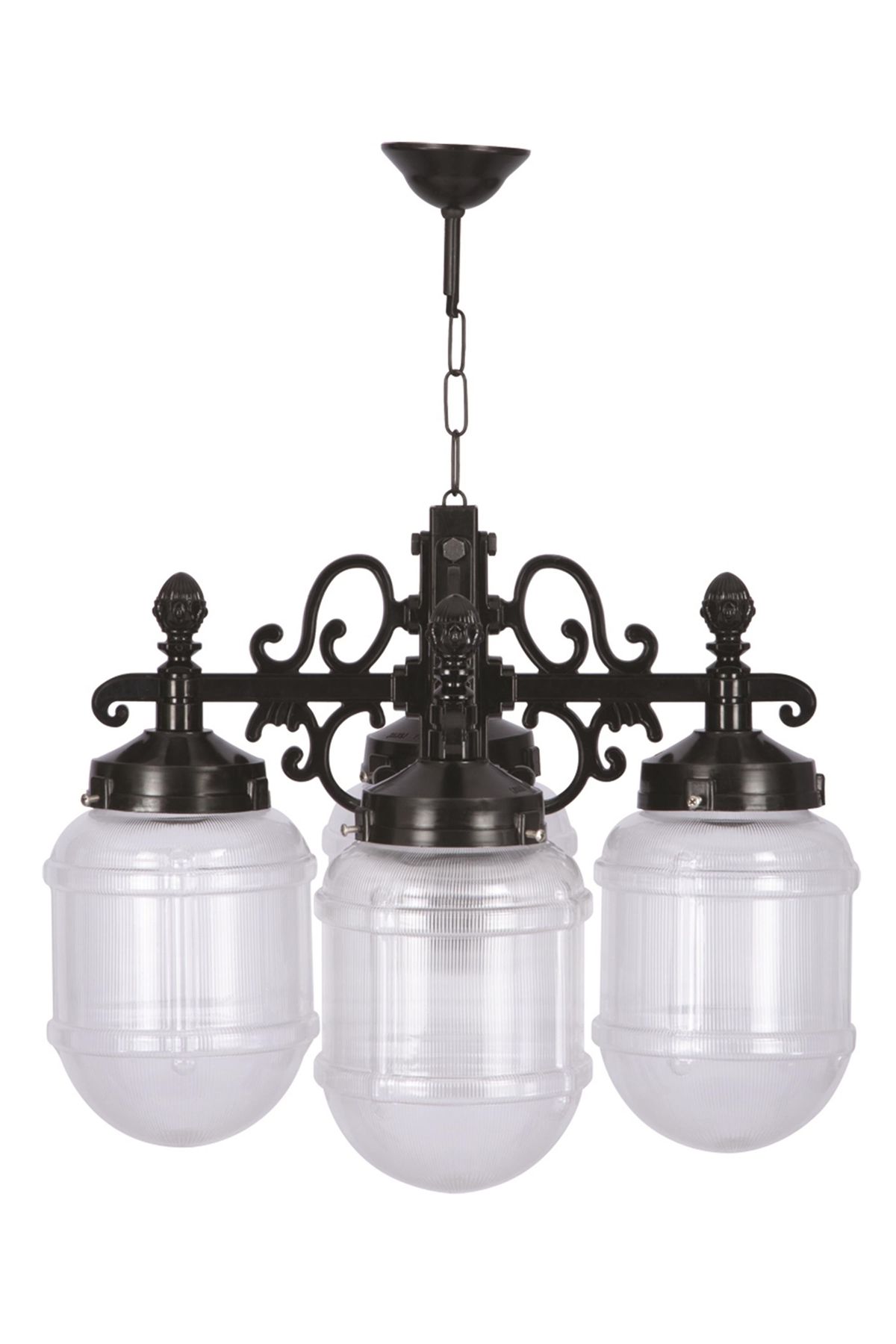 Bahçe Fenerleri E27 48W 55cm ABS Siyah Dorbien-BFE-68193-4BSY