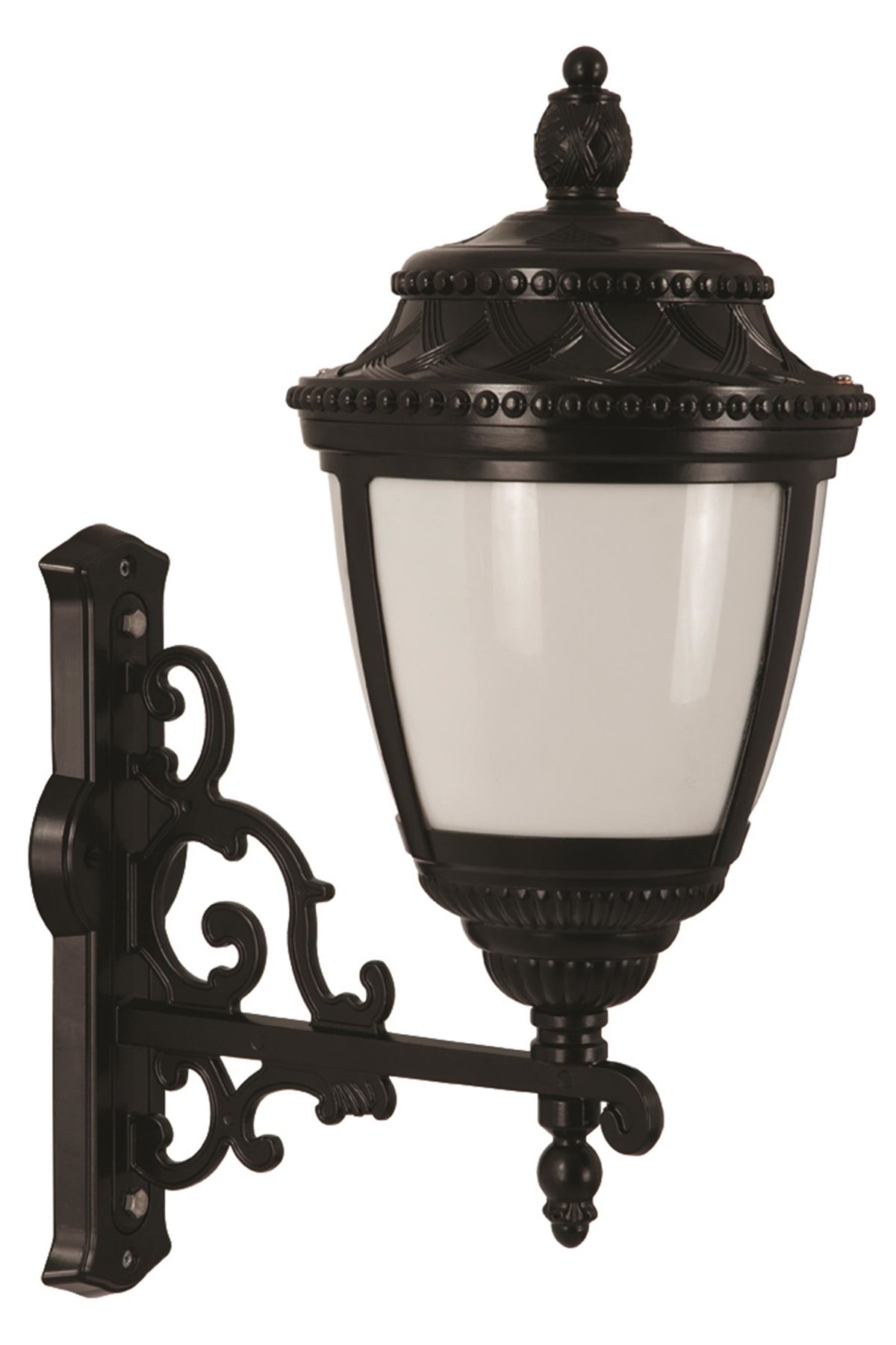 Bahçe Aplik E27 12W 43x28cm Alüminyum Siyah Dorbien-BAP-68041-BSY-OP