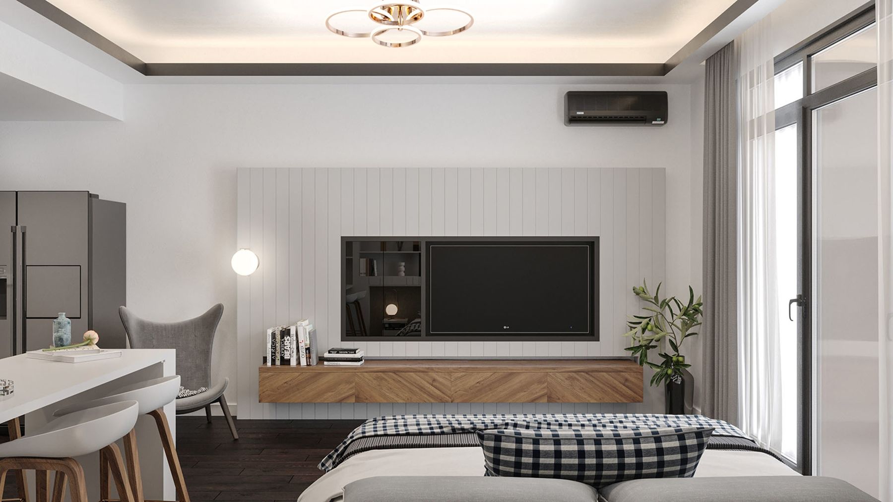 Yüzük Modern Avize LED 49W 59x44cm Alüminyum Profil Bakır Dorbien-AR-6102-4BKR