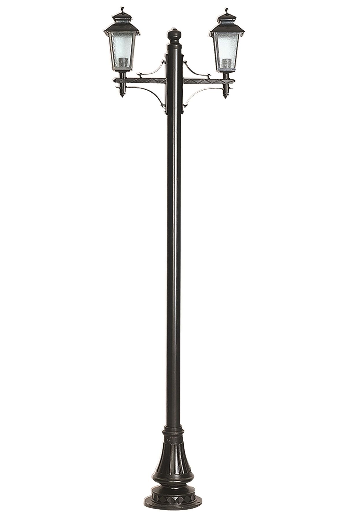 Bahçe Direkleri E27 24W 85x18cm Çelik Boru Siyah Dorbien-BDR-68211-2BSY-M1