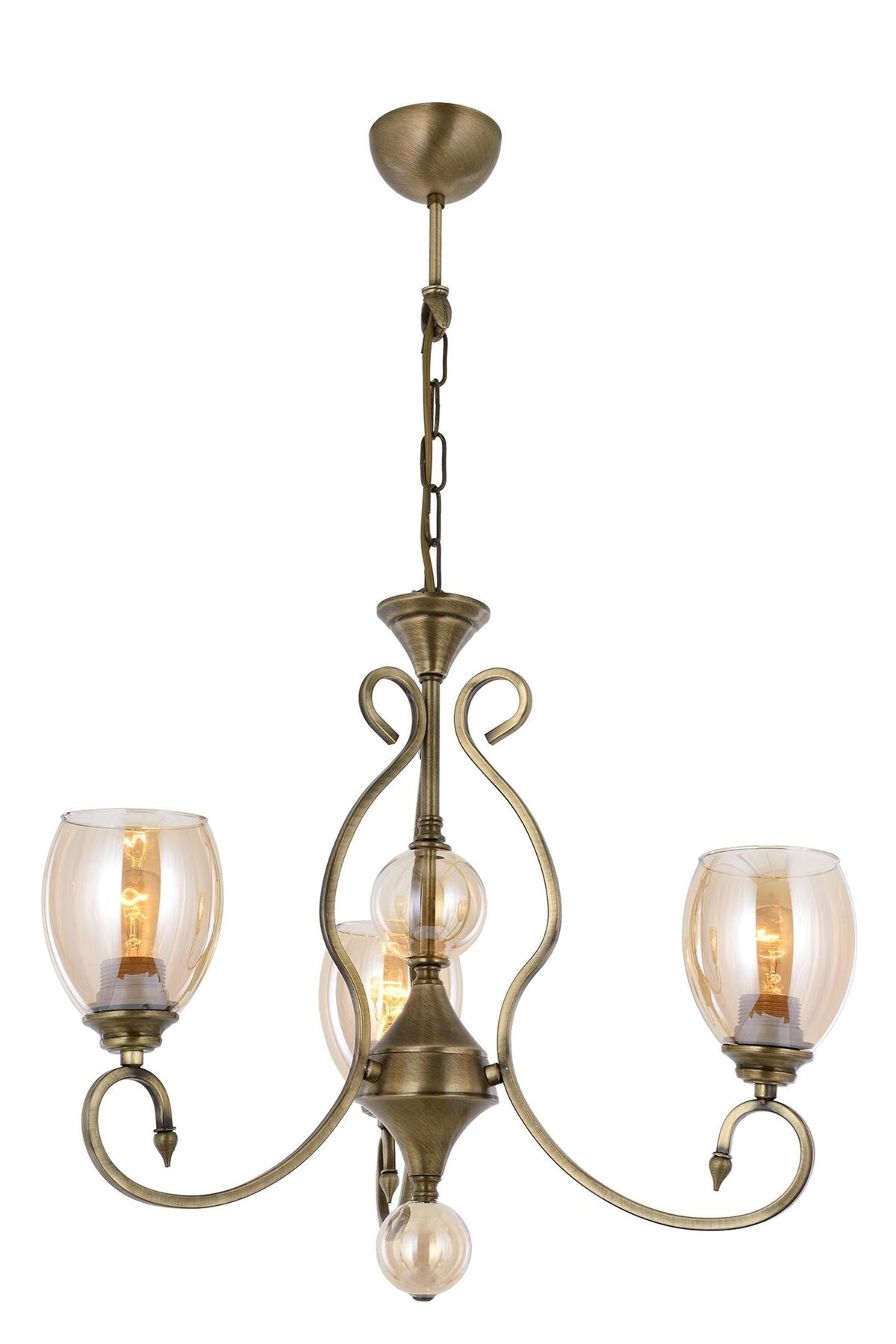 Eda Klasik Avize E27 36W 58cm Metal Eskitme Avonni-AV-1615-3E