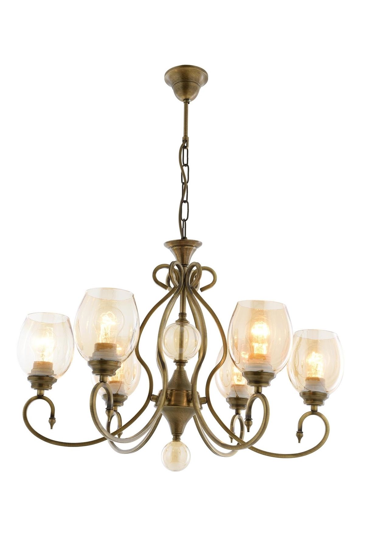 Eda Klasik Avize E27 72W 65cm Metal Eskitme Avonni-AV-1615-6E