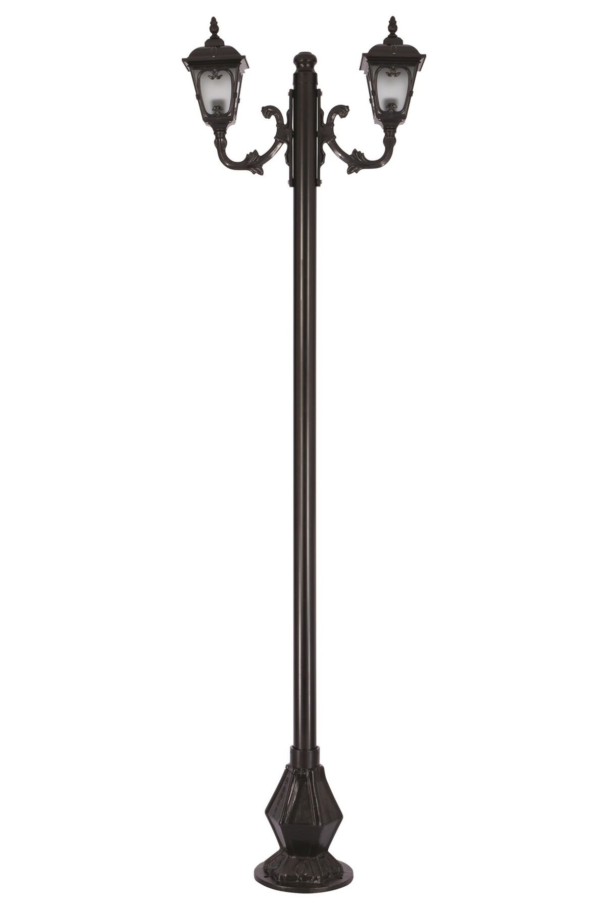 Bahçe Direkleri E27 24W 80x20cm Çelik Boru Siyah Dorbien-BDR-68181-2BSY