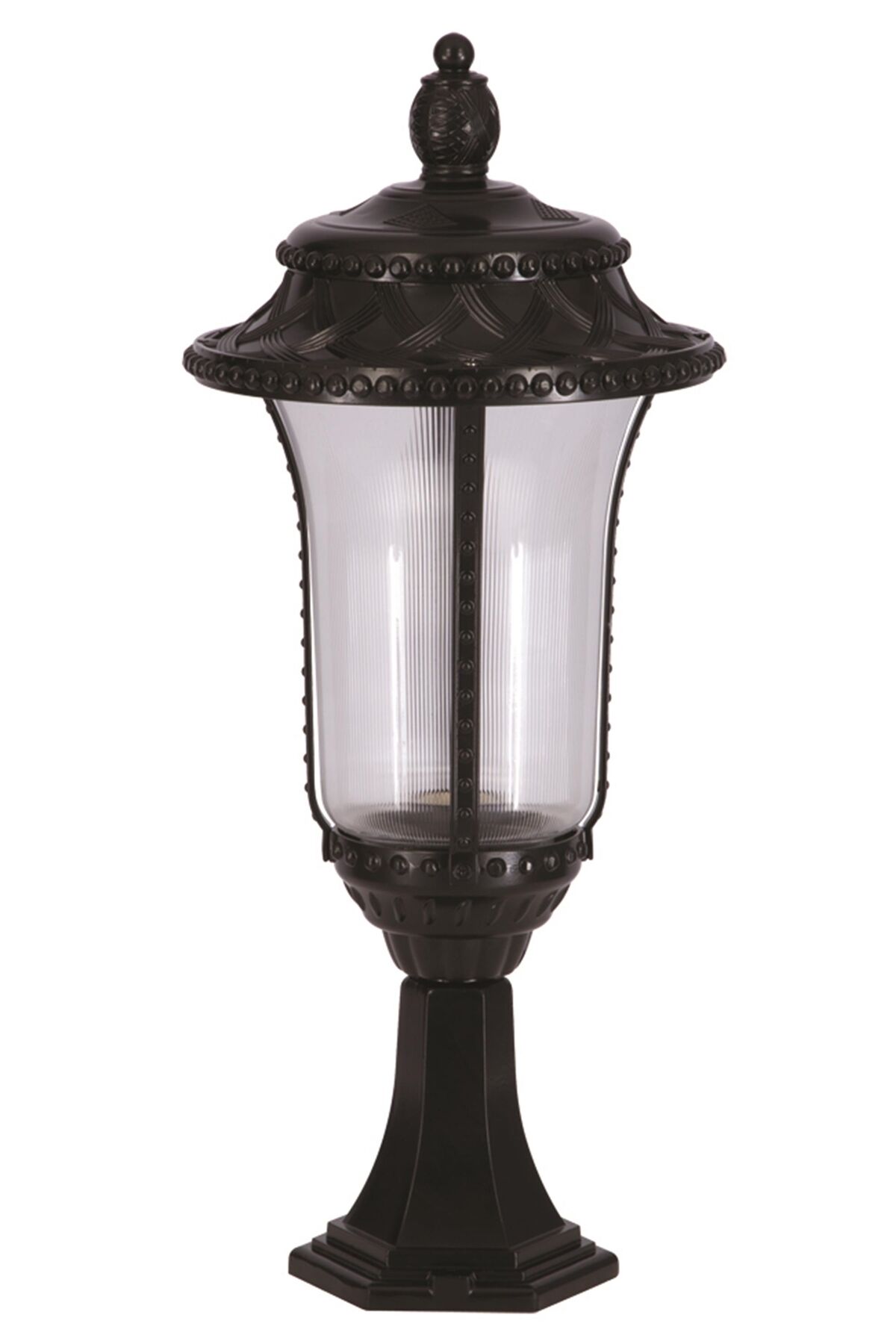 Bahçe Set Üstü Aydınlatma E27 12W 28cm Alüminyum Siyah Dorbien-BSU-68027-BSY-K