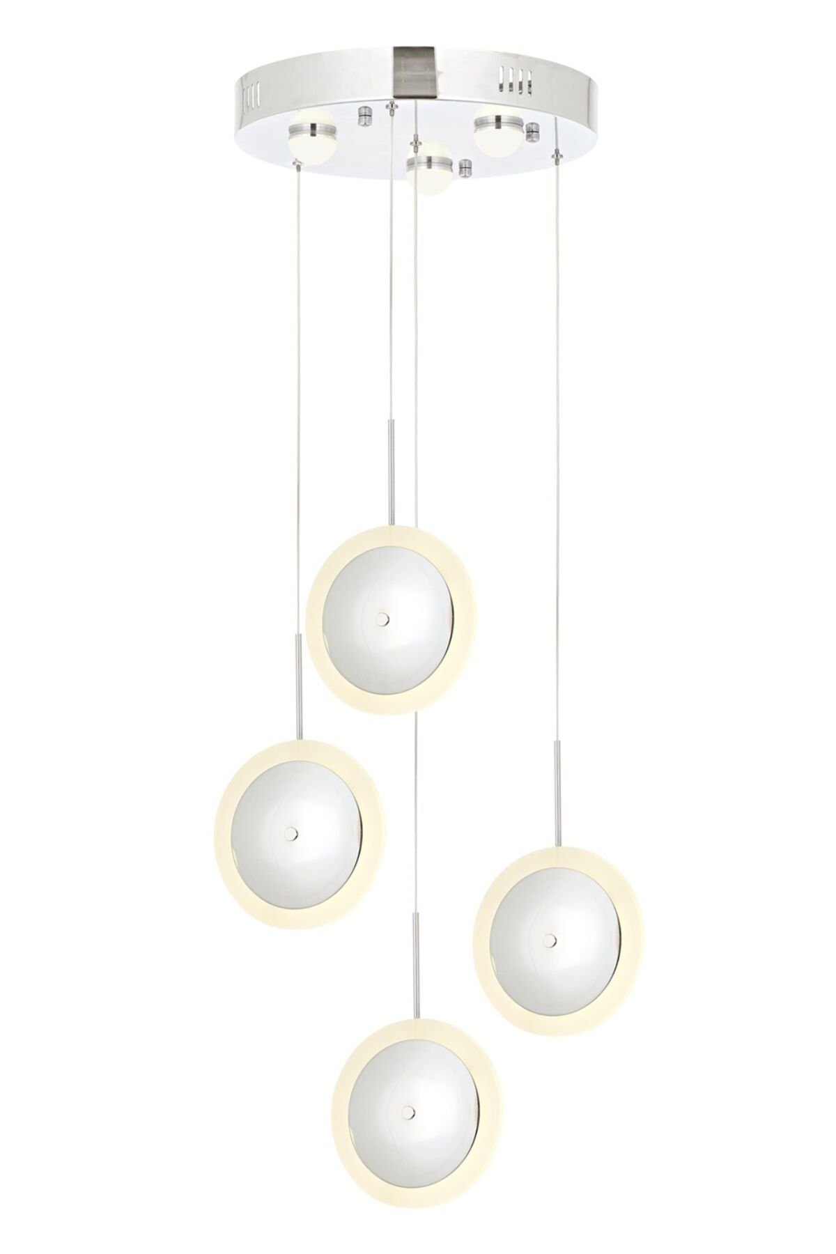 Cymbal Modern Avize LED 27W 35cm Metal Krom Avonni-AV-1846-4KT