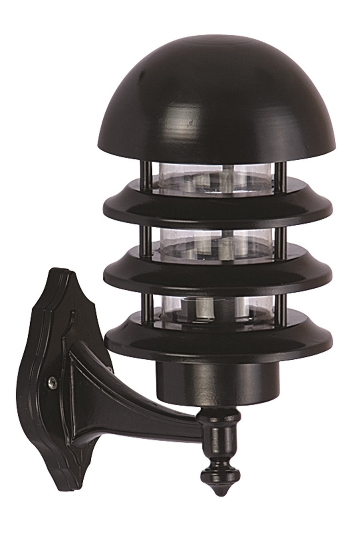 Bahçe Aplik E27 12W 25cm Alüminyum Siyah Dorbien-BAP-68129-BSY