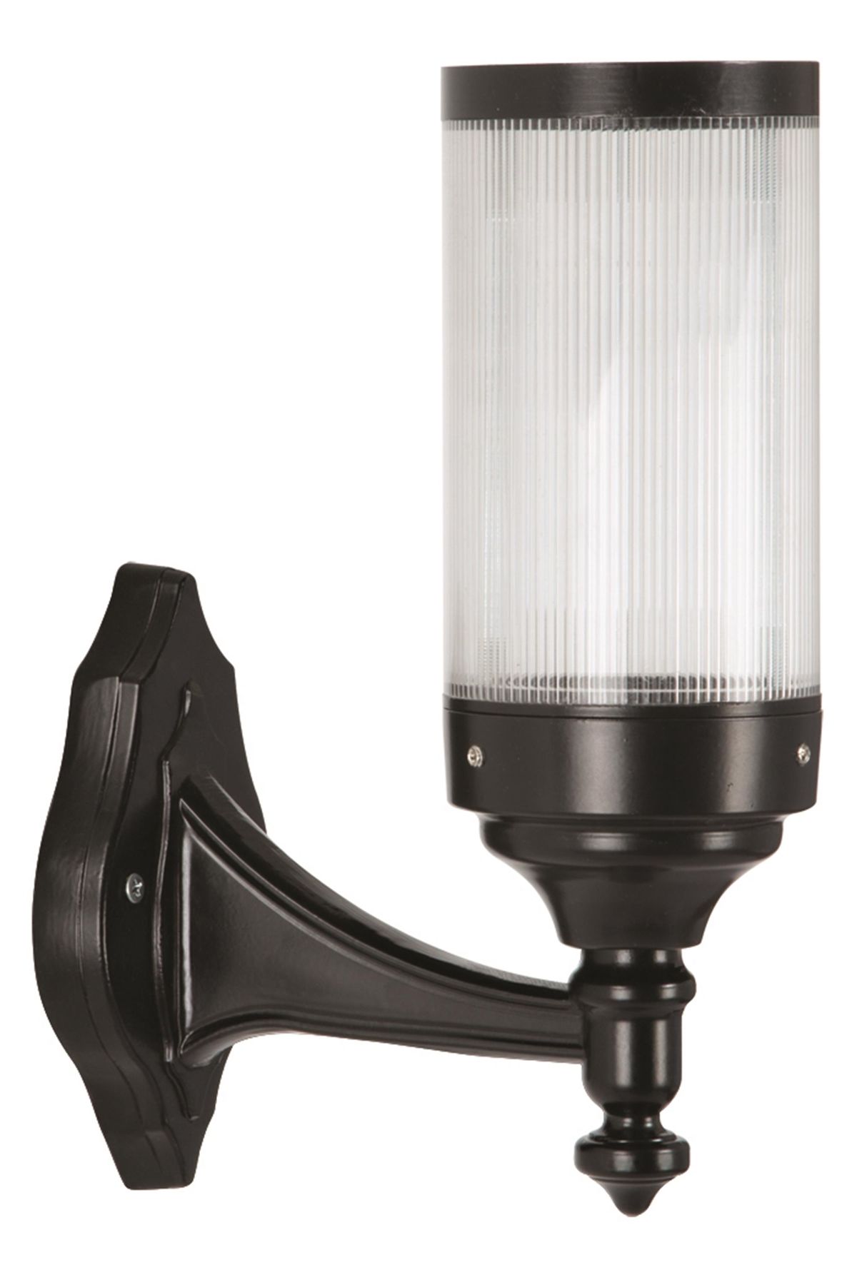 Bahçe Aplik E27 12W 17cm Alüminyum Siyah Dorbien-BAP-68137-BSY-M1