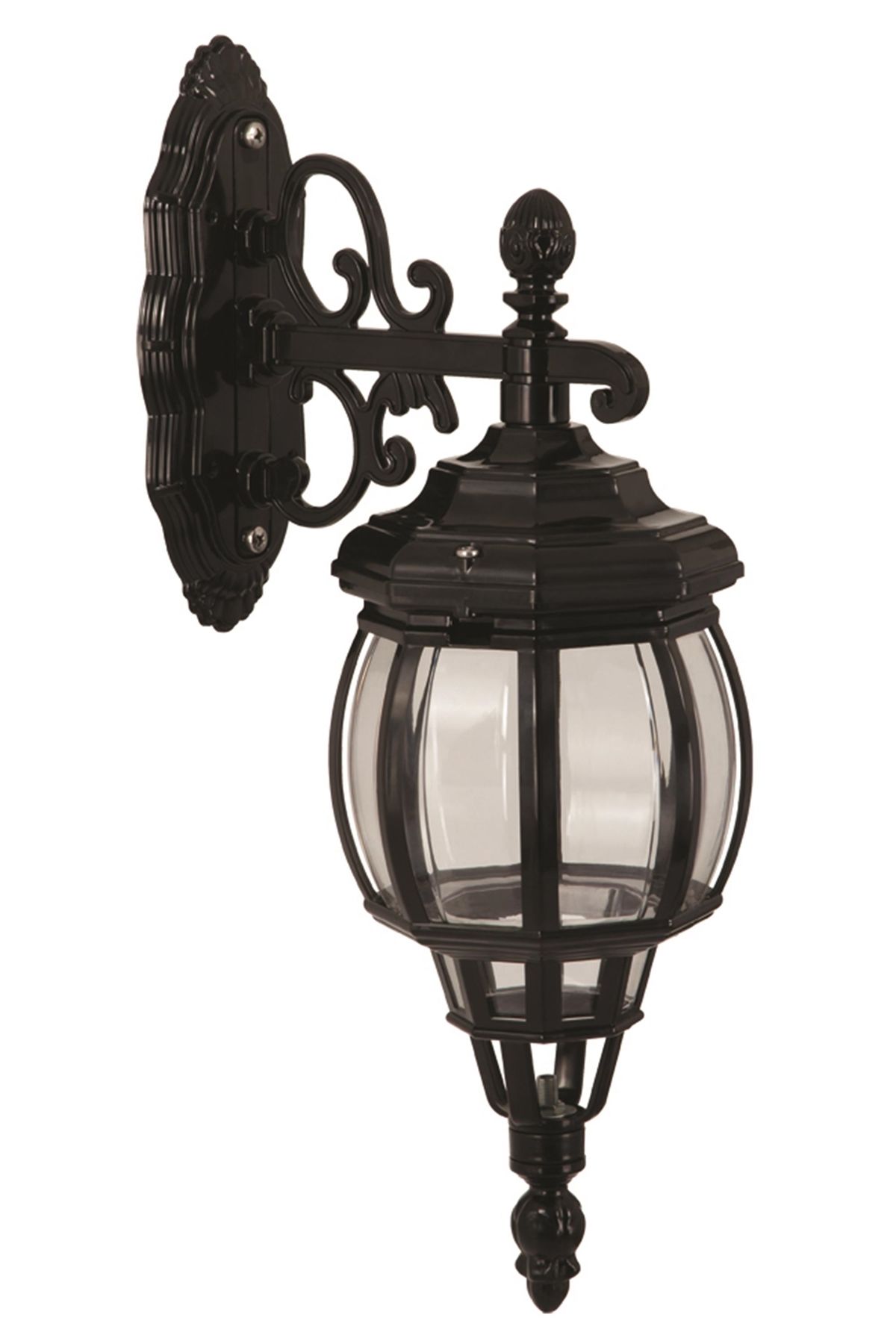 Bahçe Aplik E27 12W 26x18cm Alüminyum Siyah Dorbien-BAP-68208-BSY-M2